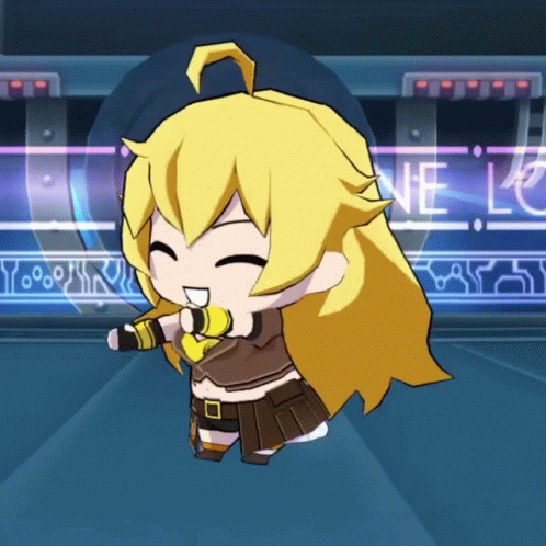 Yang from RWBY dancing